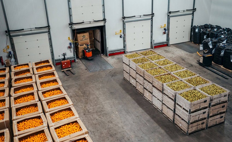 Opslag van producten coldstore