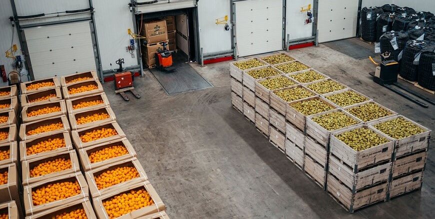 Koelhuis pallets